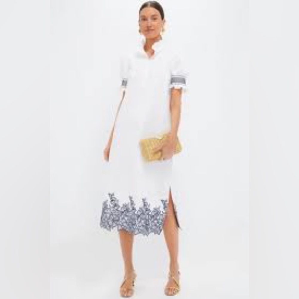 NWT‎ Hyacinth House Tuckernuck Embroidered Eliza Midi Dress $168 Size M